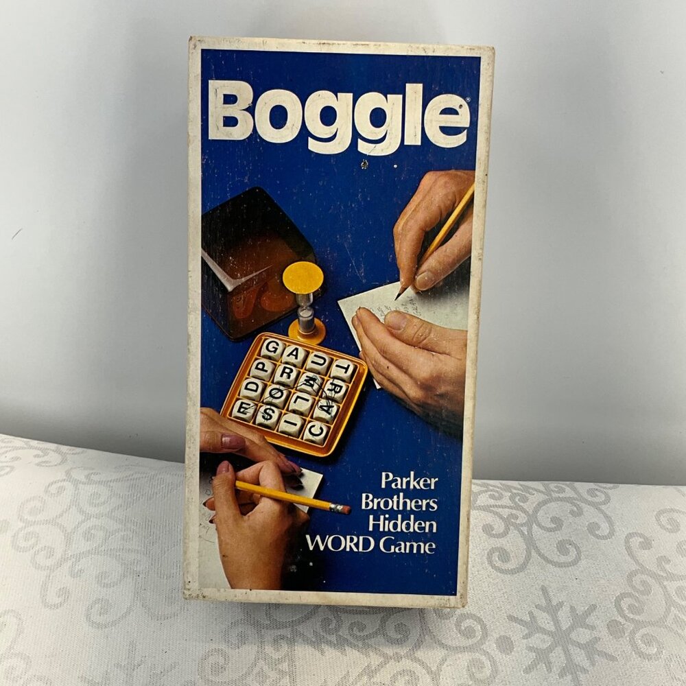 Vintage Parker Brothers Boggle Hidden Word Game Classic‎ Family Board Game